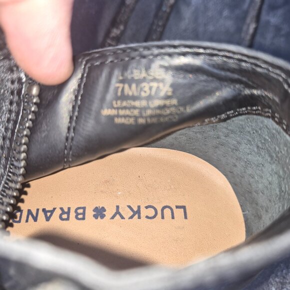 Lucky booties size 7.5 Brand Basel, Black - Picture 7 of 7